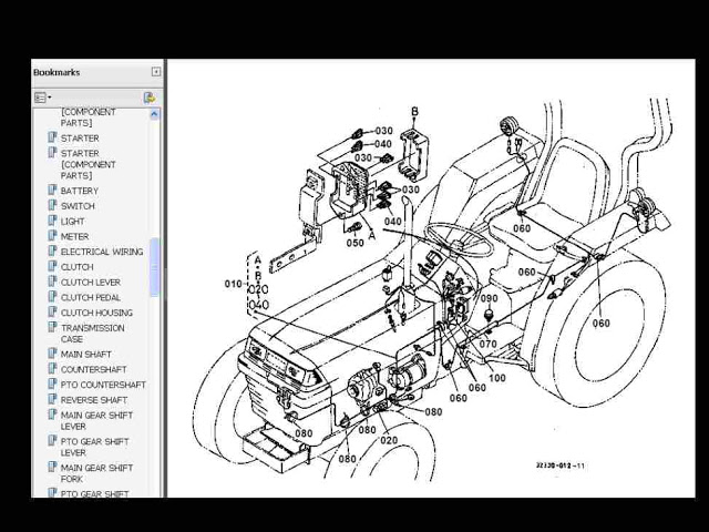 Kubota L2500F Tractor Illustrated Master Parts Manual Instant Download